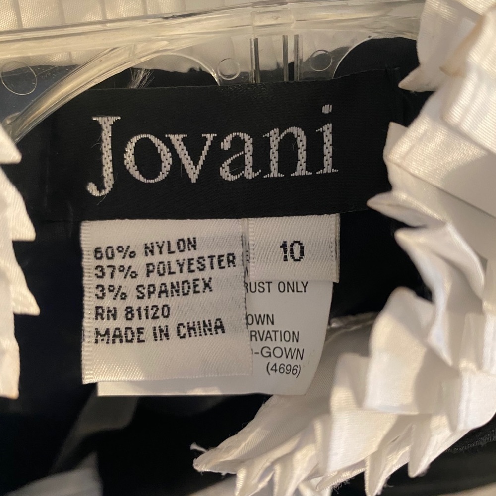 Jovani Jacket Black/White - Picture 7 of 8